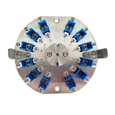 Pusat Tekanan Putaran SC PC Fiber Polishing Disc Jig 12 Konektor